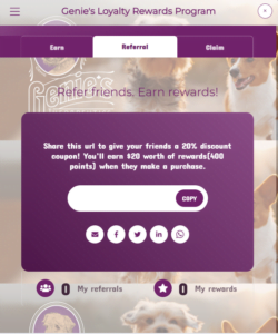 referral loyalty points
